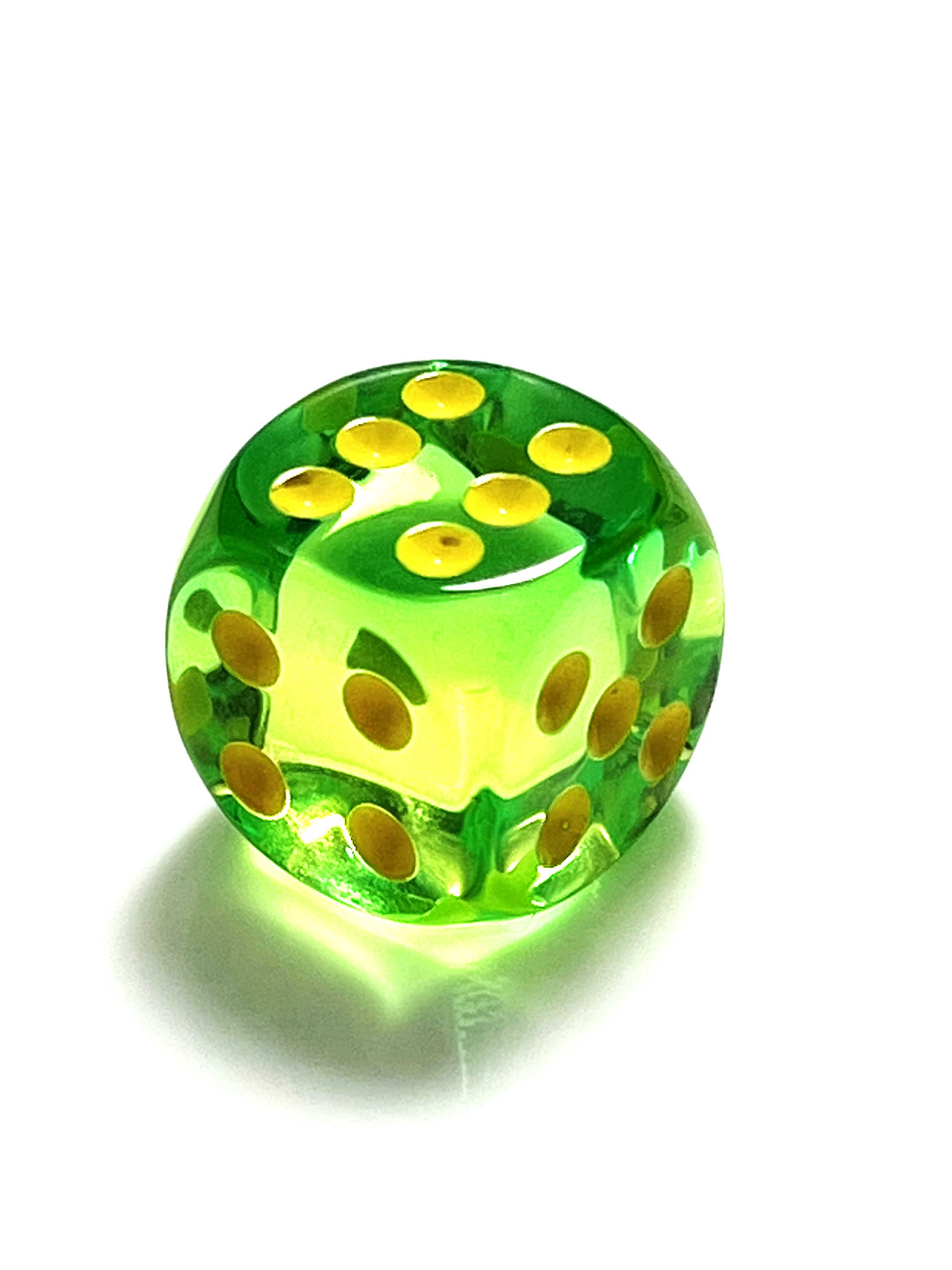 Chessex Gemini Translucent Green & Teal D6 CH | リーチングムーン